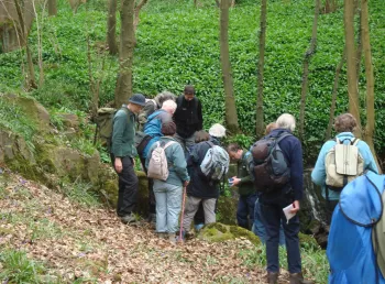Participants exploring Bradford's lost ancient woodland