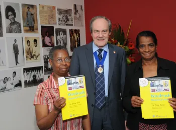 Project participants receiving their award on Awards Day