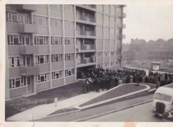 Opening ceremony of Carlton Towers 1959 Camp Rd / Little London, Leeds