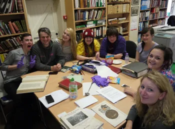 The Eden Court Collective researching stories at the archives