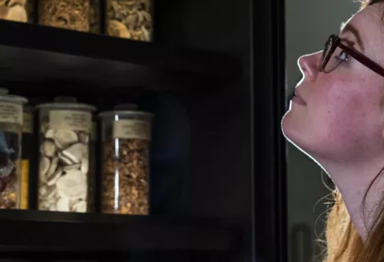 Young woman in Science Gallery