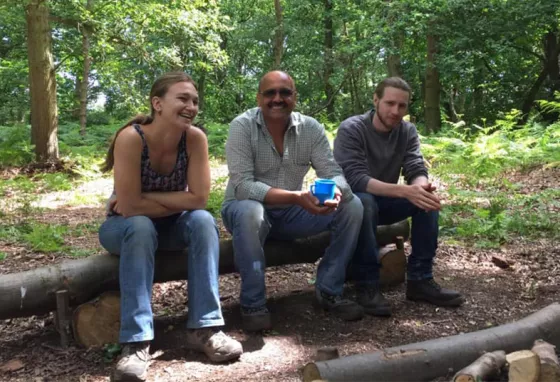 Mental Health Awareness Week: the value of green space Green Light Trust participants taking a break