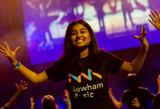 The Olympics 2012 Legacy Songbook Person from Newham Music Trust performing