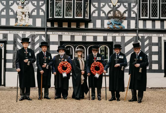  The current Lord Leycester brethren. Credit: Kevin Fern