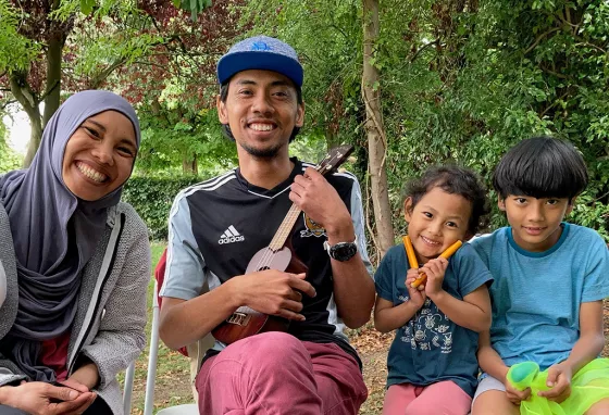 How we're funding parks projects A family playing instruments