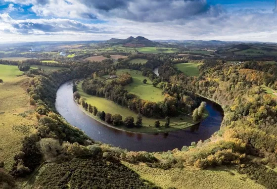£13.7million boost for nature, communities and culture View of a river taken from in the air