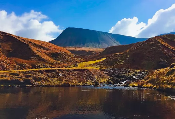Capacity-building grants for environmental charities in Wales Brecon Beacon mountains and a lake