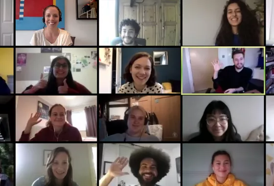 Reflecting and adapting to empower young people zoom screengrab