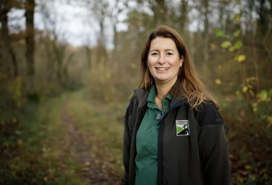 Changing lives: Keeley goes from finance to forests Woman in wood