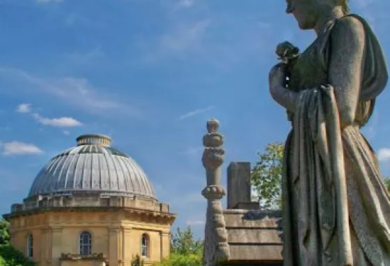 Macchetta Chapel at the Grade I registered Brompton Cemetery Macchetta Chapel at the Grade I registered Brompton Cemetery