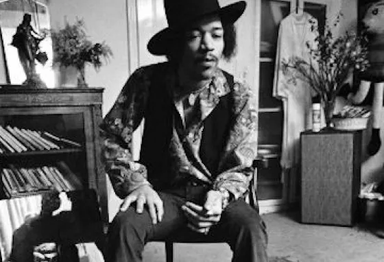 Jimi Hendrix in his 23 Brook Street flat Jimi Hendrix in his 23 Brook Street flat