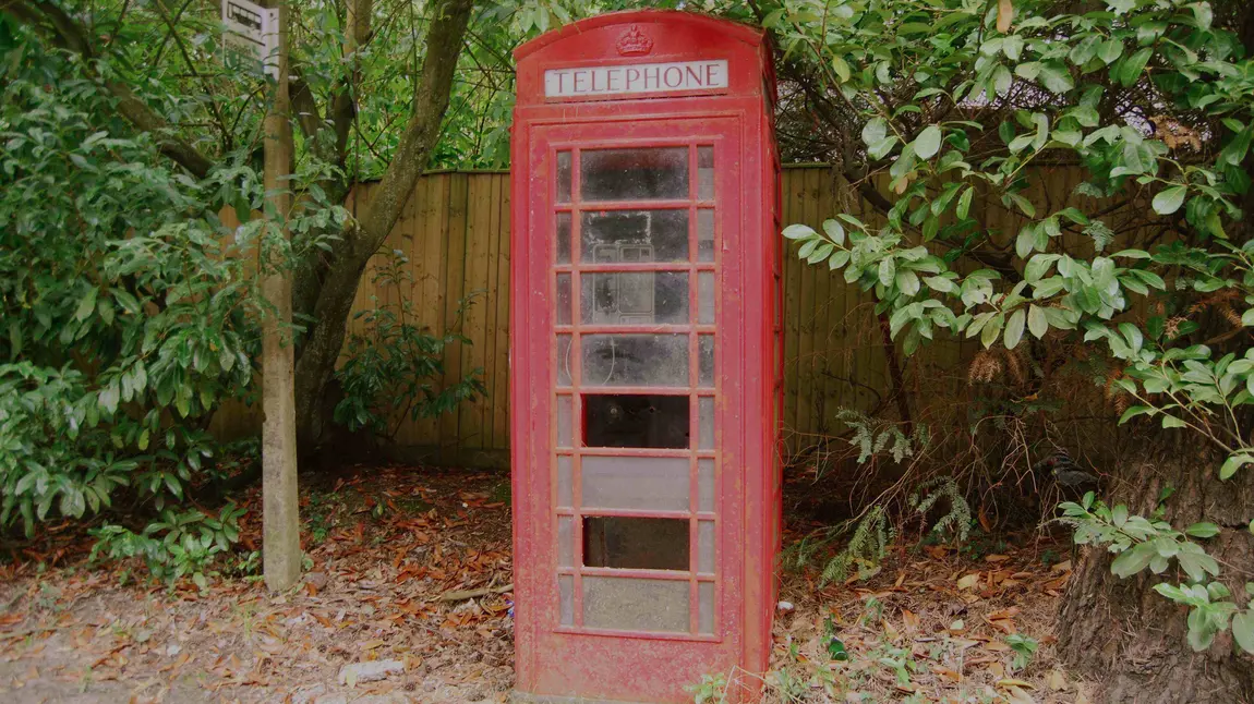 Contact us Red telephone box