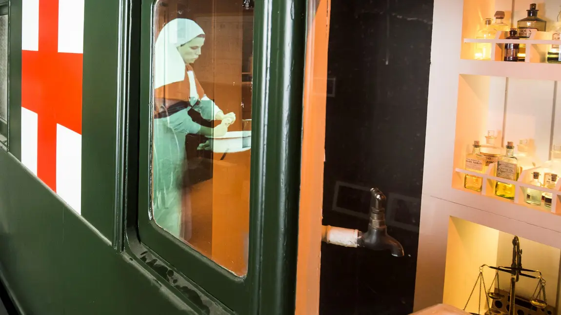 An ambulance train