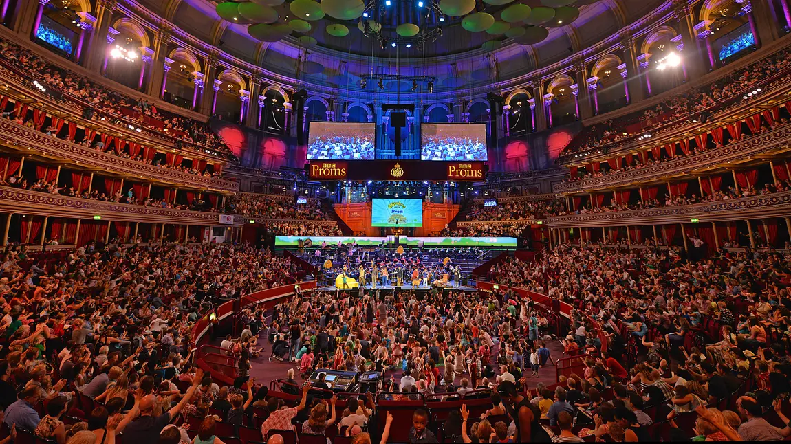 An interior view of the Royal Albert Hall