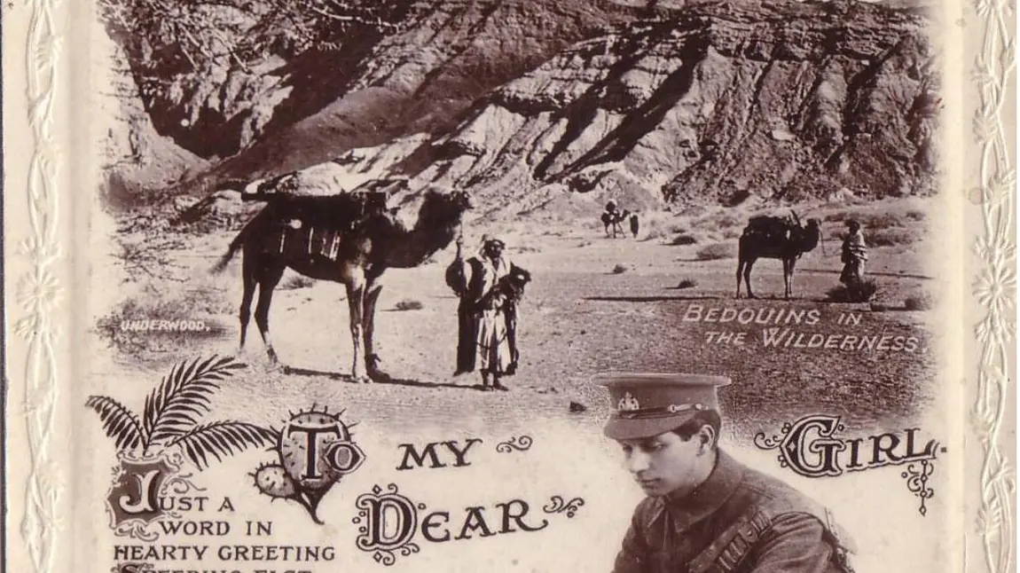 Greetings from Egypt postcard from the First World War