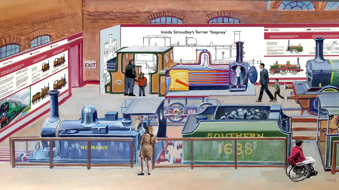 Green Light for Bluebell Railway Artist's impression of the new Exhibition Hall at Bluebell Railway
