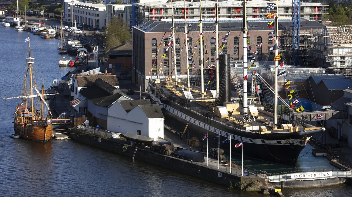 New Brunel museum confirmed with major funding award The ss Great Britain next to Brunel's drawing office