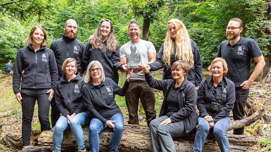 Back from the Brink team members and Steve Backshall