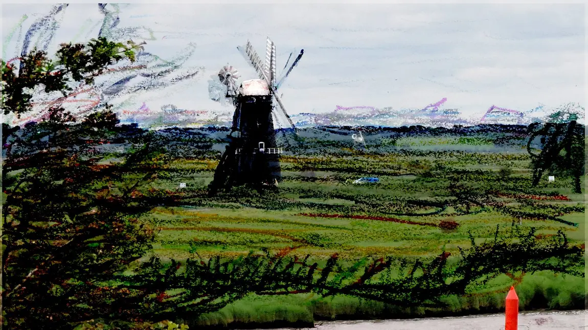 Sketch over windmill
