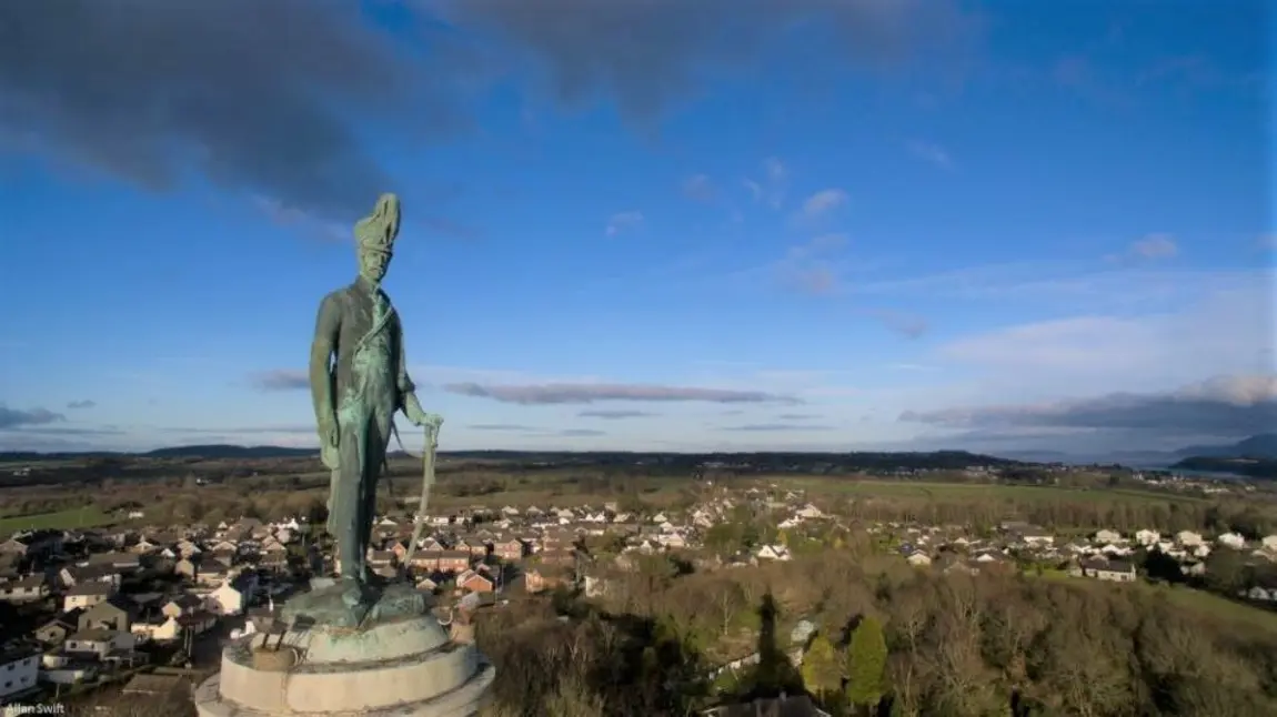 Birds eye view of the Marquess of Anglesey's Tower