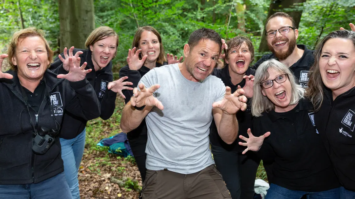 Steve Backshall with Back From The Brink participants