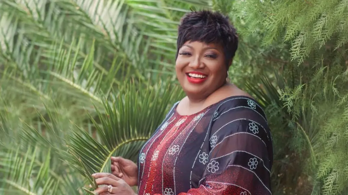 International Women's Day: celebrating a heritage hero, Uzo Iwobi OBE Professor Uzo Iwobi stood outside
