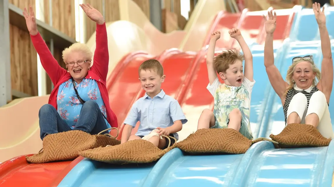 A slide in Wicksteed Park