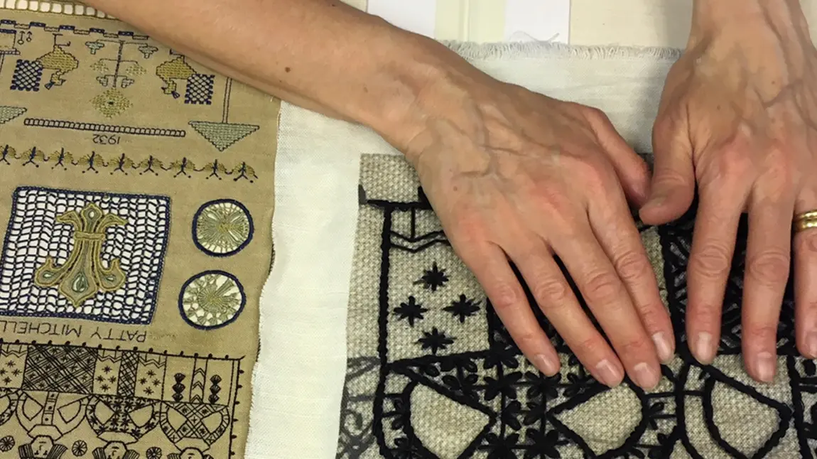 Touching stitches: embroidery access for the blind Hands on embroidery