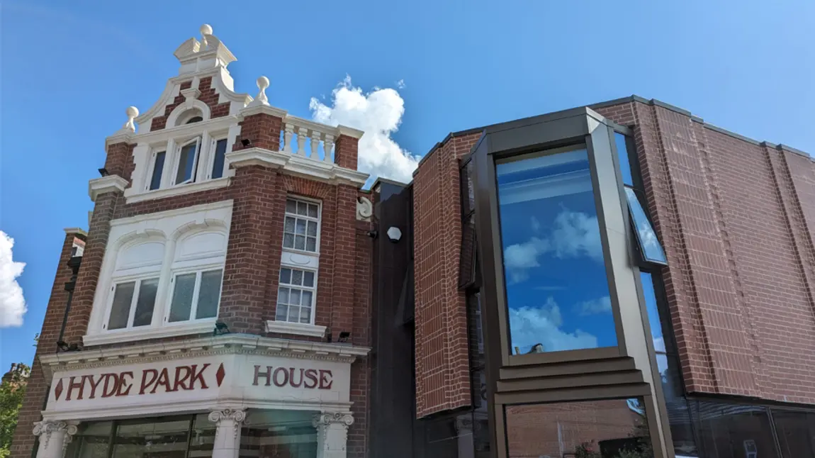 Hyde Park Picture House in Leeds The front exterior of Hyde Park Picture House