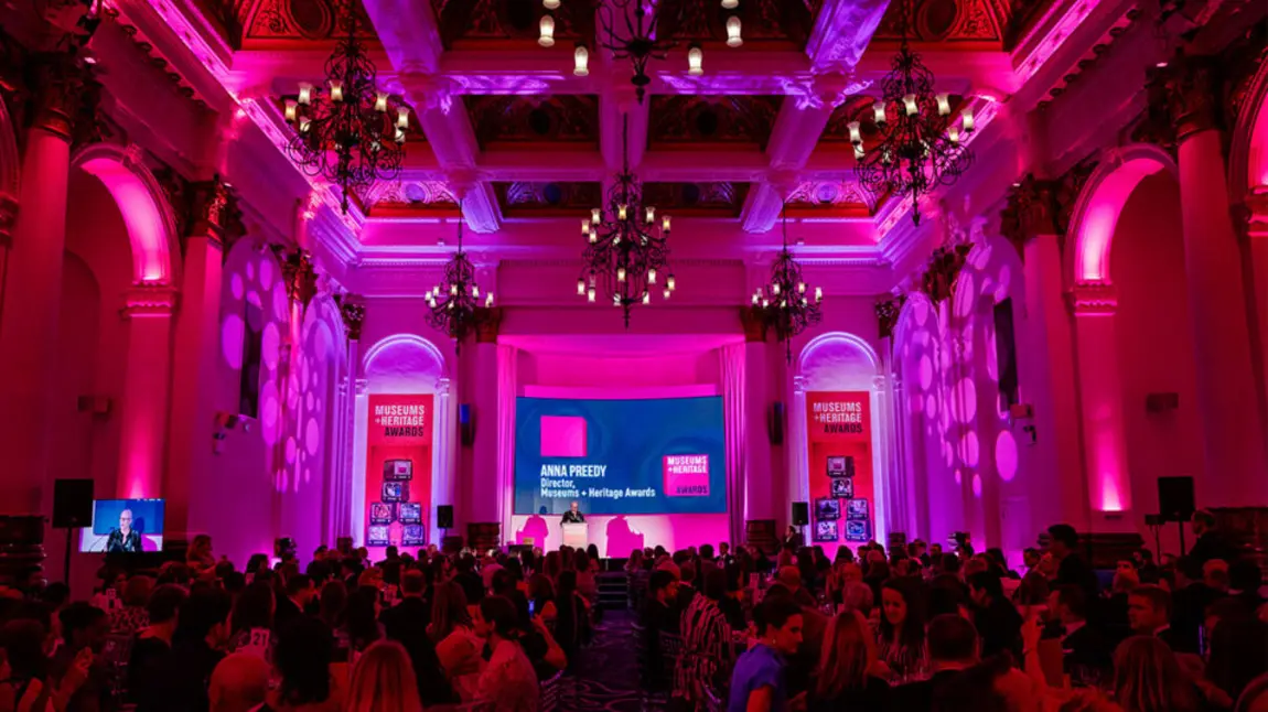 The Museums and Heritage awards ceremony room