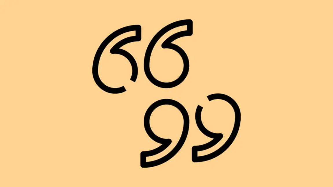 Image icon showing two simple outlines of speechmarks to represent oral histories
