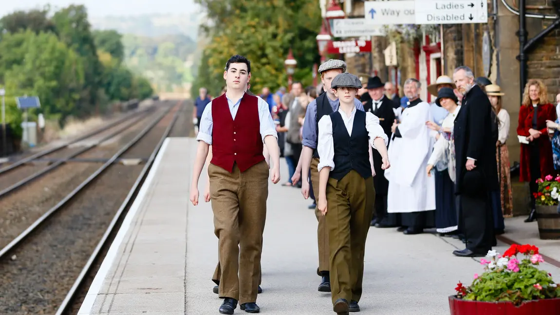 Project volunteers in period costume