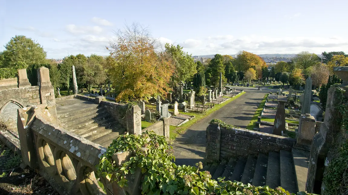 A view of Belfast City Cemetery
