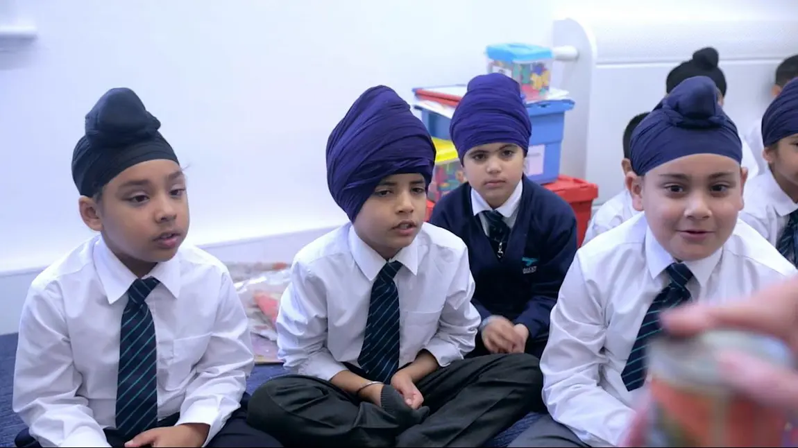 Sikh children at school