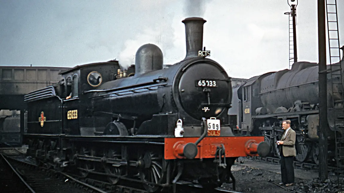 Steam engine J21 number 65033 in the 1960's