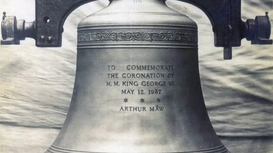 The 1937 Coronation Bell (tenor) at St Andrew's Church, Epworth The 1937 Coronation Bell (tenor) at St Andrew's Church, Epworth