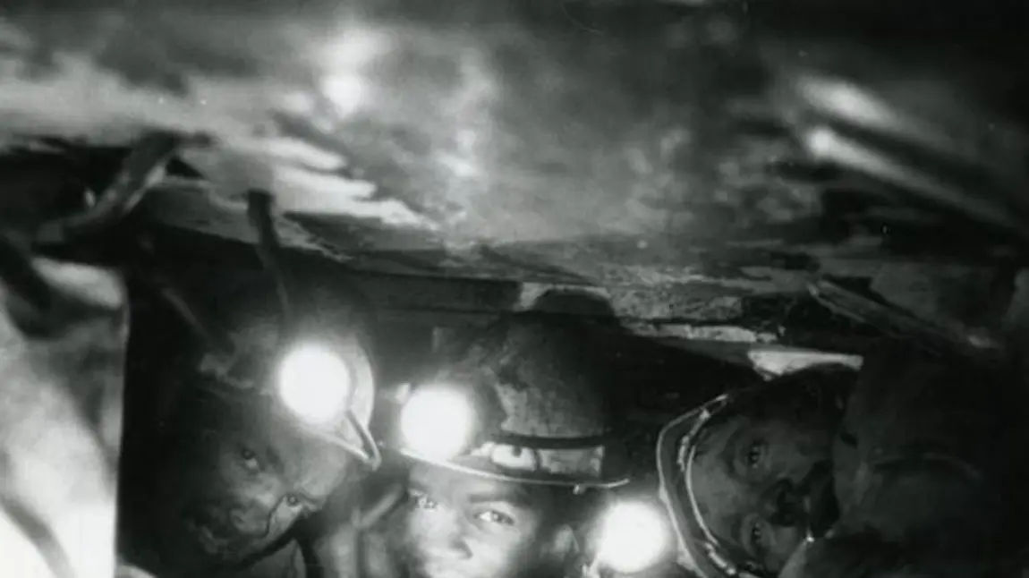 Workers down the mine