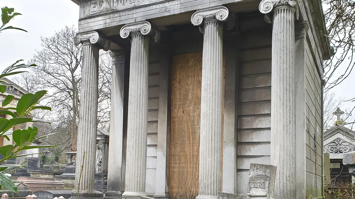 One of West Norwood Cemetery’s at-risk monuments 