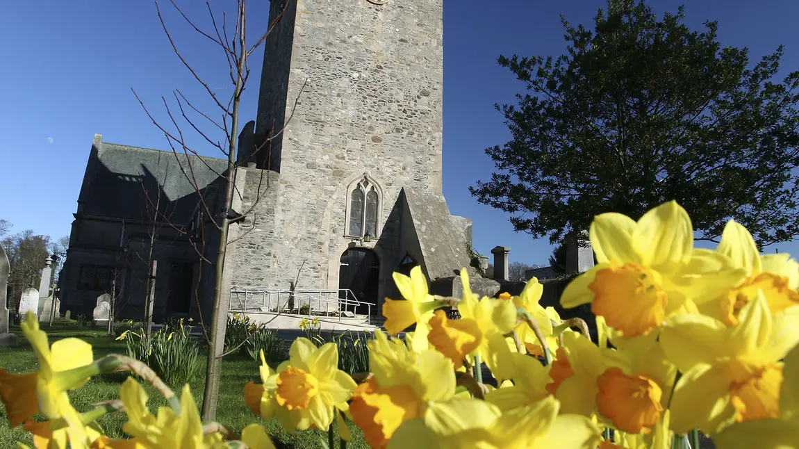 Front view of Bangor Abbey