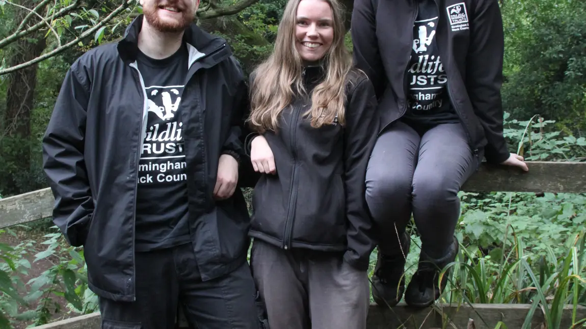 Photograph of previous Birmingham & Black Country Wildlife Trust trainees