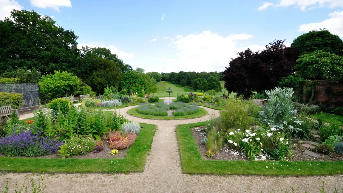 View of the garden at Beckenham Place Park