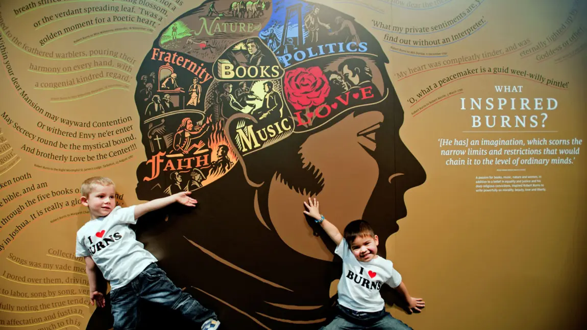 Children at the Robert Burns Birthplace Museum