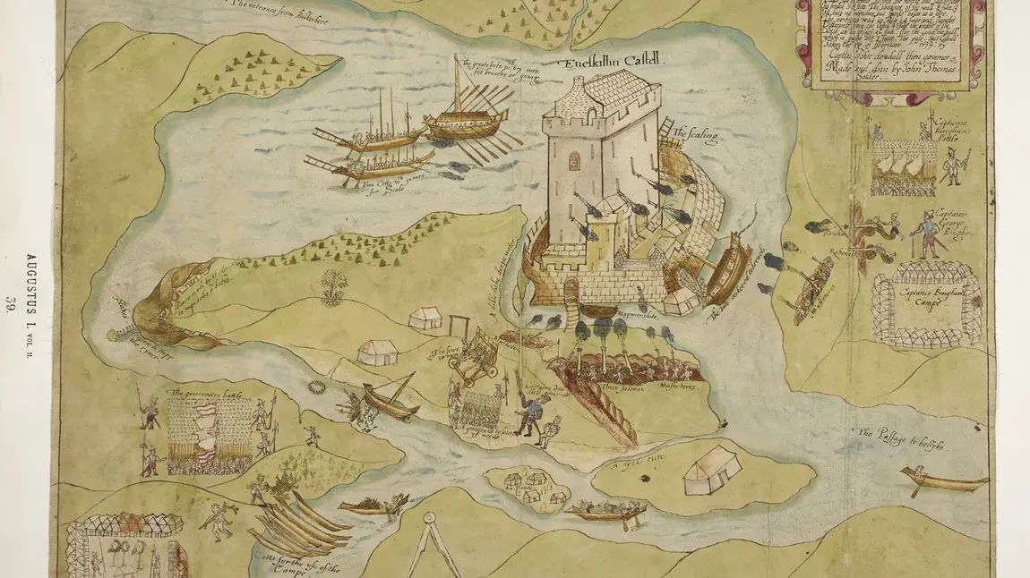 Drawing of Enniskillen Castle from Augustus I ii 39