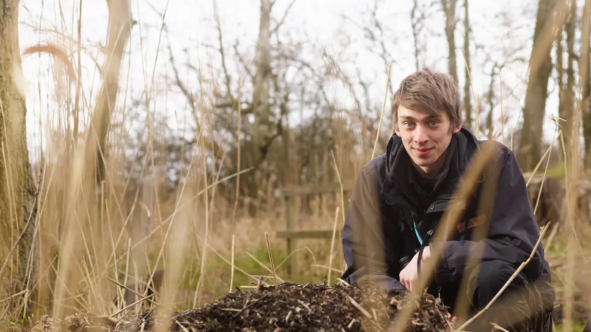 Calum Urquhart at the Great Fen wetlands Calum Urquhart at the Great Fen wetlands