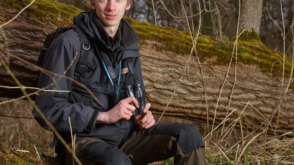 Changing lives: Calum finds his path on the Great Fen project Calum Urquhart at the Great Fen wetlands