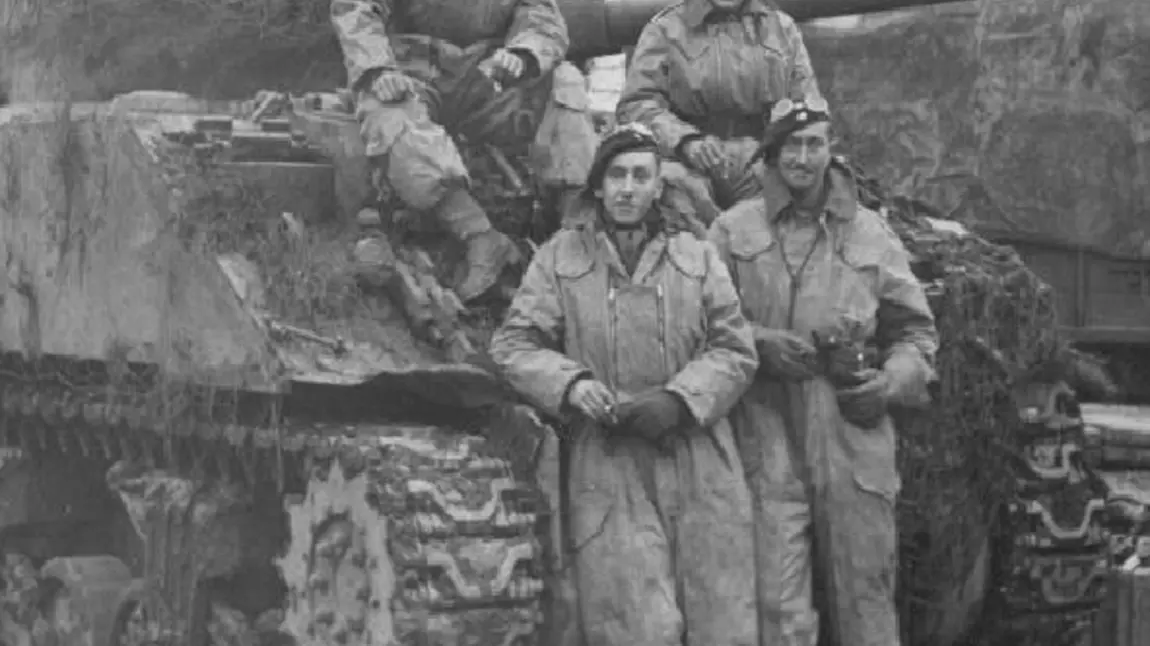 A moment’s relaxation in Brunssum, Holland, 1944
