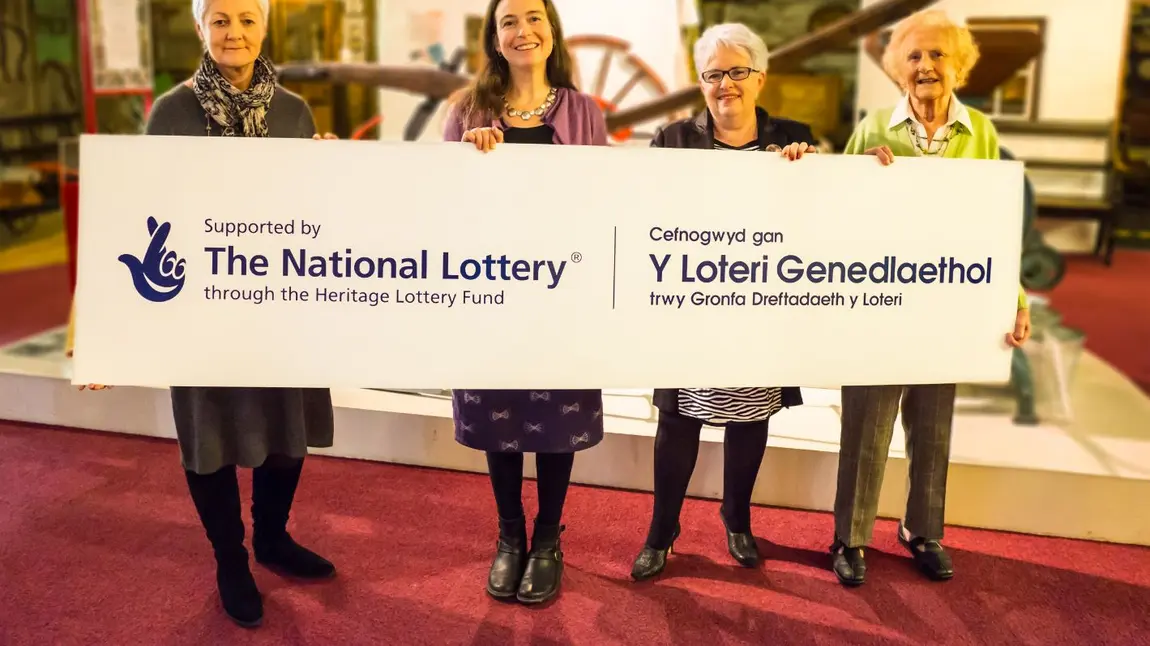 Grantees at Aberystwyth's Ceredigion Museum celebrate their HLF grant