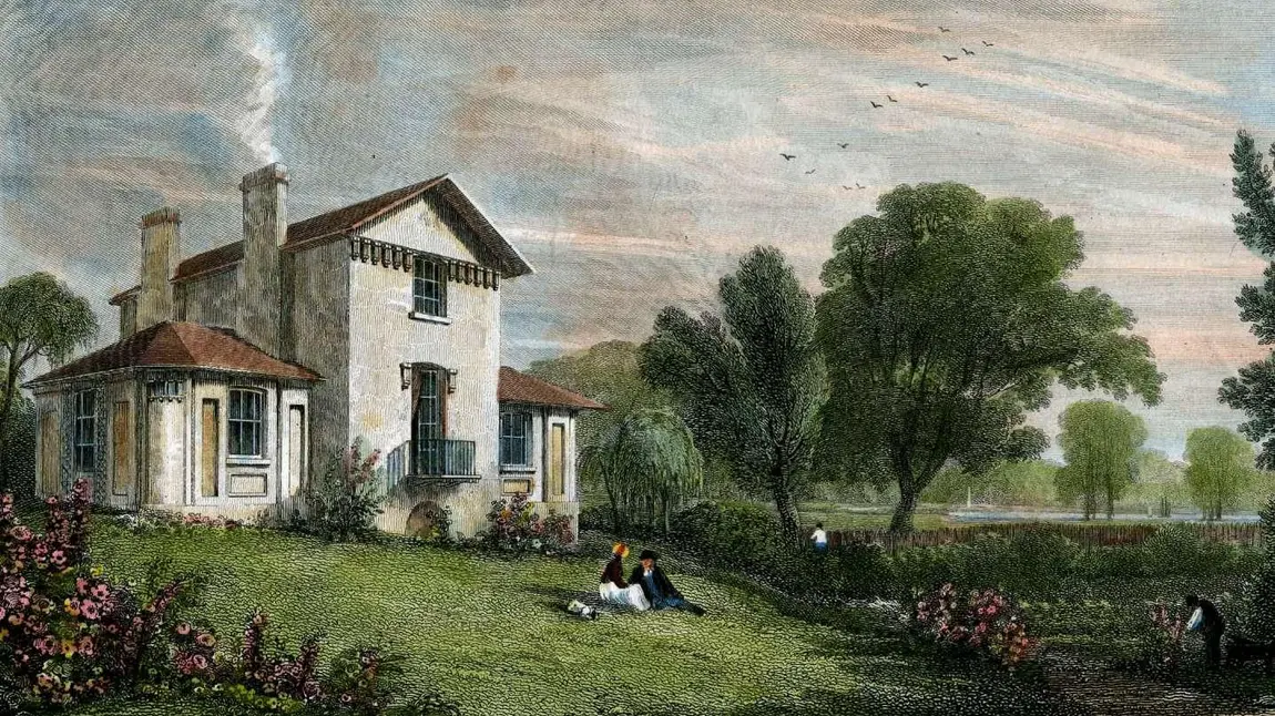 A depiction of Turner's Twickenham home