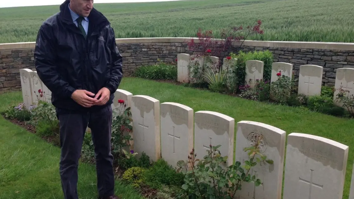 Dan Jarvis MP at the Somme