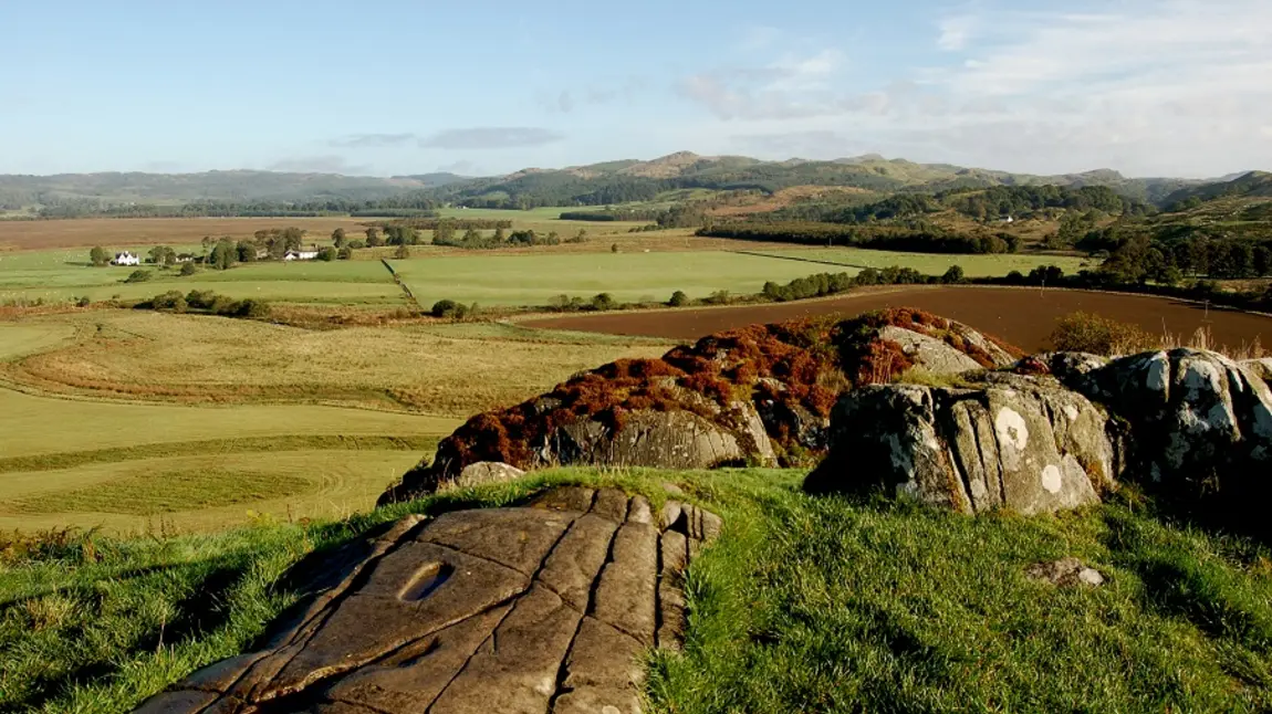 A view across the hill